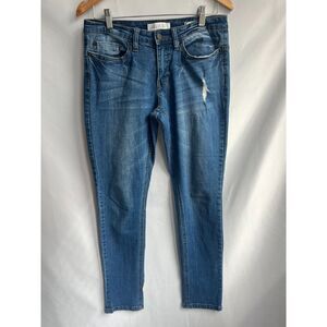 Kenneth Cole Womens Boyfriend Jeans Medium Wash Size 6 Mid Rise Classic Denim